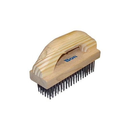Bon Tool Bon 84-668 Wire Brush, 7 1/8" X 2 1/4" With Wood Handle 84-668